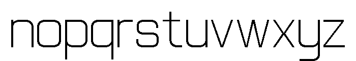 Jechro Thin Font LOWERCASE