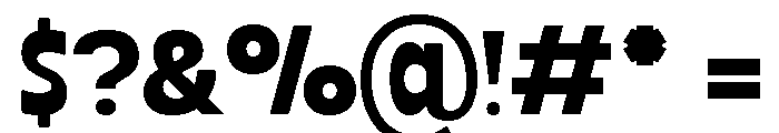 Jegore Regular Font OTHER CHARS
