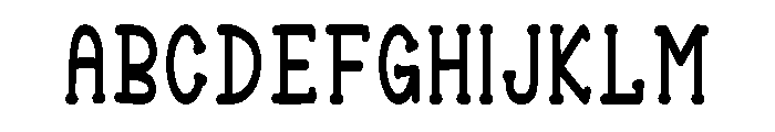 Jelly Bounce Regular Font UPPERCASE
