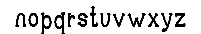 Jelly Bounce Regular Font LOWERCASE