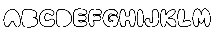Jelly_Bubble Font UPPERCASE