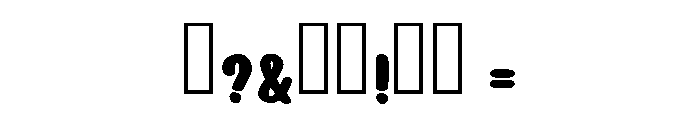 Jelly Cute Regular Font OTHER CHARS