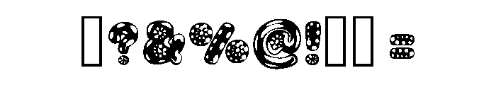 Jelly Kins Regular Font OTHER CHARS