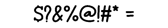 Jelly Meadow Regular Font OTHER CHARS