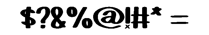 Jelly Peep Regular Font OTHER CHARS