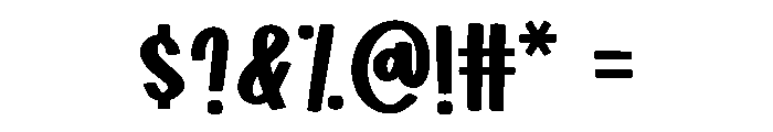 Jelly Puff Font OTHER CHARS