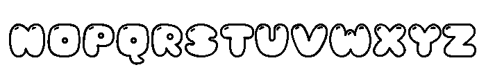 Jelly Soda Outline Shine Font UPPERCASE