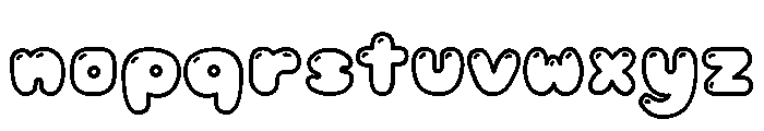 Jelly Soda Outline Shine Font LOWERCASE