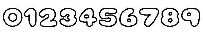 Jelly Soda Outline Font OTHER CHARS