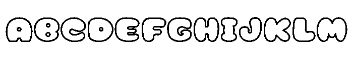 Jelly Soda Outline Font UPPERCASE
