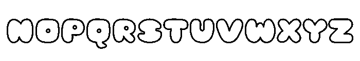 Jelly Soda Outline Font UPPERCASE
