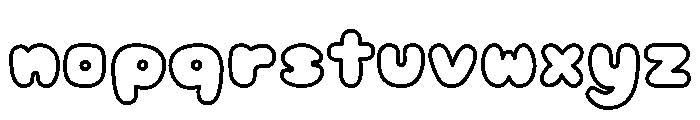 Jelly Soda Outline Font LOWERCASE