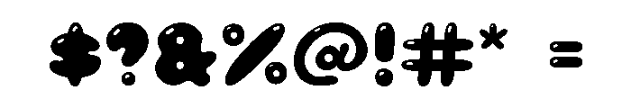 Jelly Soda Solid Shine Font OTHER CHARS