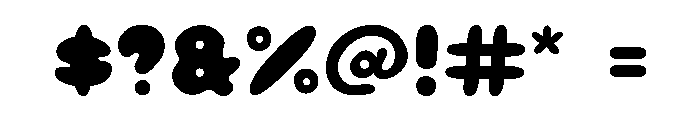 Jelly Soda Solid Font OTHER CHARS