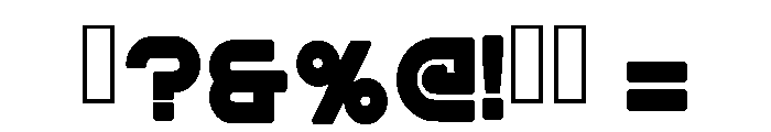 Jelly Square Regular Font OTHER CHARS