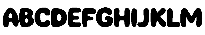 Jelly Style Puffy Font UPPERCASE