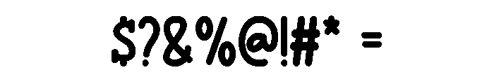 Jelly Whisker Regular Font OTHER CHARS