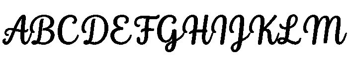 Jennies House Script Font UPPERCASE