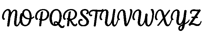 Jennies House Script Font UPPERCASE