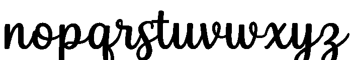 Jennies House Script Font LOWERCASE