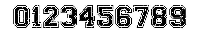 Jersey Distressed Font OTHER CHARS