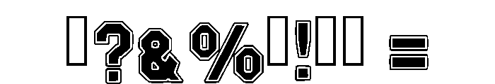 Jersey Modern Regular Font OTHER CHARS