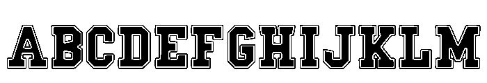 Jersey Modern Regular Font UPPERCASE