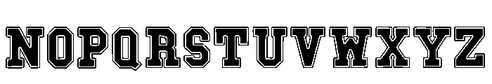 Jersey Modern Regular Font UPPERCASE