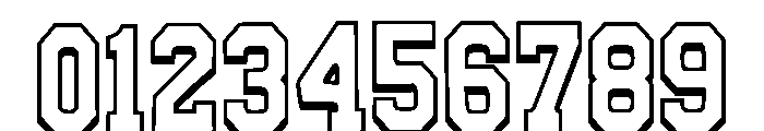 Jersey Outline Regular Font OTHER CHARS