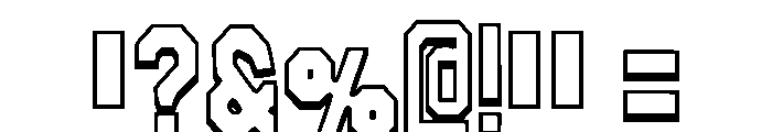 Jersey Outline Regular Font OTHER CHARS