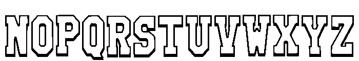 Jersey Outline Regular Font LOWERCASE