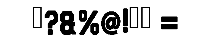 Jersey Regular Font OTHER CHARS