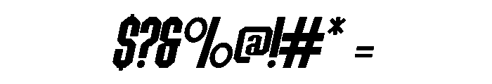Jersey Varsity Italic Font OTHER CHARS