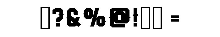 Jersey Western Regular Font OTHER CHARS