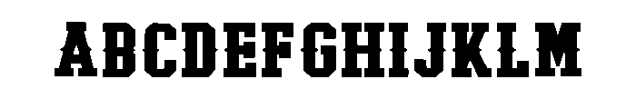 Jersey Western Regular Font UPPERCASE