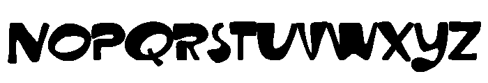 Jetoon Blobs Regular Font UPPERCASE