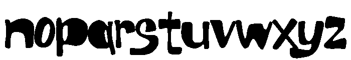 Jetoon Blobs Regular Font LOWERCASE