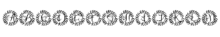 Jewelbourne Monogram Font UPPERCASE