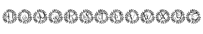 Jewelbourne Monogram Font UPPERCASE