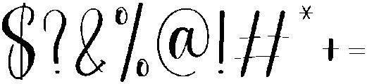 Jealousy Regular otf (400) Font OTHER CHARS