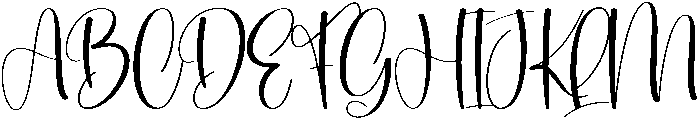 Jealousy Regular otf (400) Font UPPERCASE