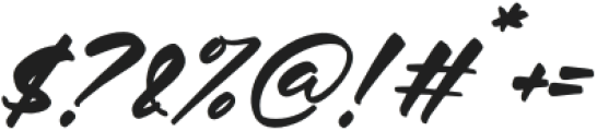 Jeenokyon Italic otf (400) Font OTHER CHARS