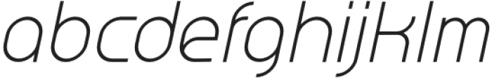 Jekulo Light Italic otf (300) Font LOWERCASE