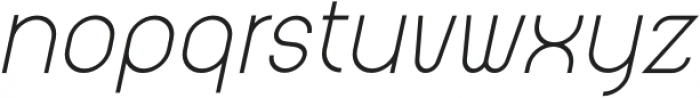 Jekulo Light Italic otf (300) Font LOWERCASE