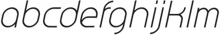 Jekulo Light Italic ttf (300) Font LOWERCASE