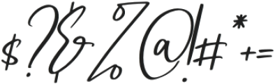 Jelajahi Etha Italic otf (400) Font OTHER CHARS