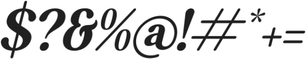 Jelibra Italic otf (400) Font OTHER CHARS