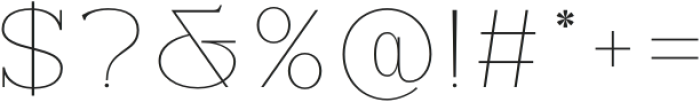 Jelista Hairline otf (100) Font OTHER CHARS