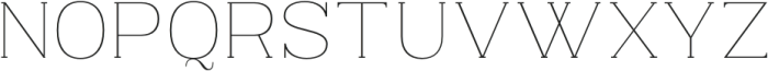 Jelista Hairline otf (100) Font UPPERCASE