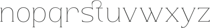 Jelista Hairline otf (100) Font LOWERCASE